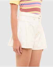 Abrand - 94 High Pleated Shorts - ICONIC EXCLUSIVE