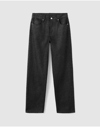 M.N.G - Shiny Straight-Leg Jeans