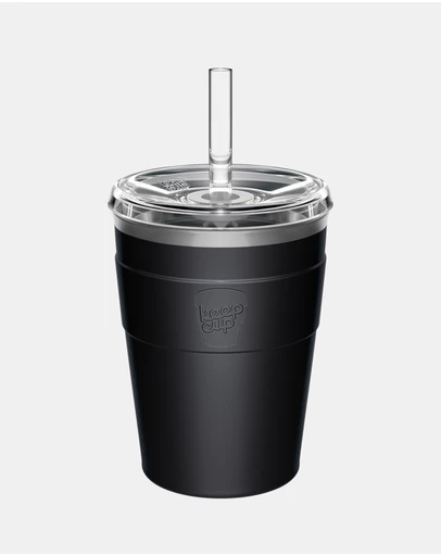 KeepCup - Thermal Cold Cup 12oz Reusable Coffee Cup with Straw Lid