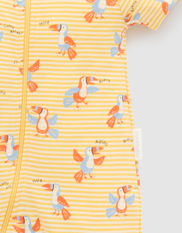 Purebaby - Rib Short Sleeve Growsuit -Kids-Babies