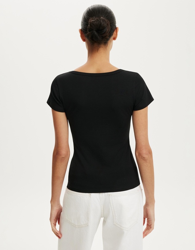 Cotton On - Everyday Smooth Scoop Neck Tee