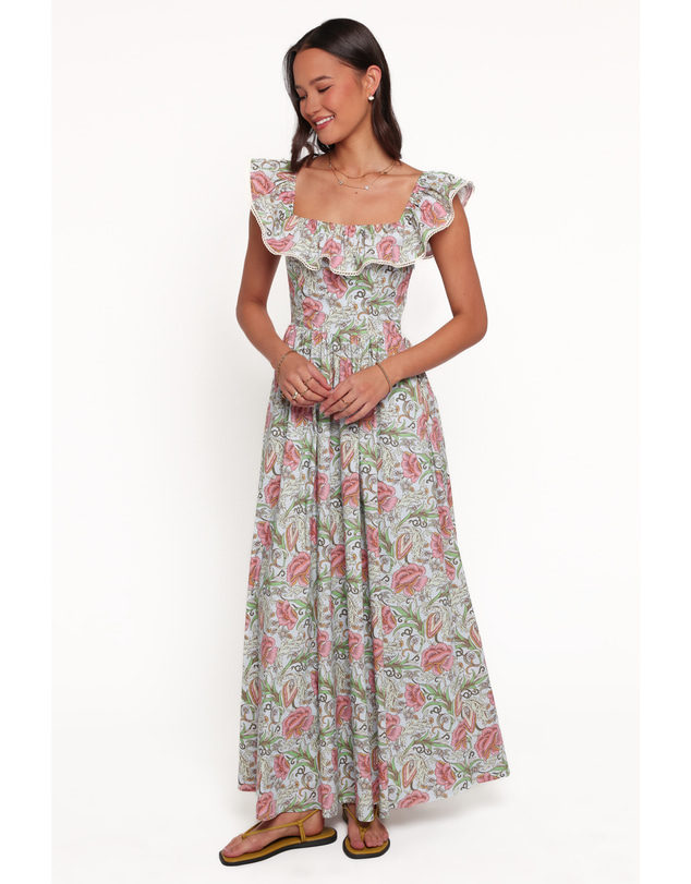 Petal & Pup - Pavani Maxi Dress - Blue Tapestry Floral