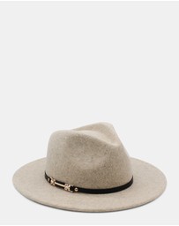 Morgan & Taylor - Soraya Wool Fedora in Beige