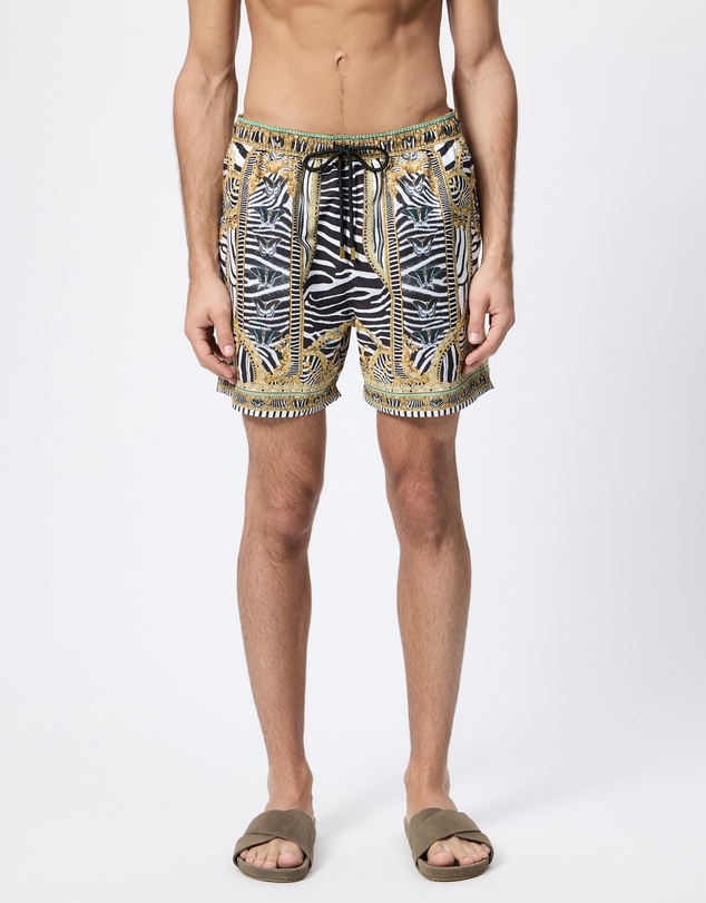 Camilla - Mid Length Boardshorts With Elastic Waist