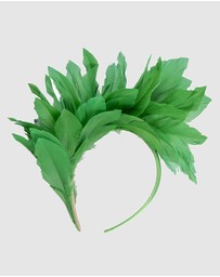 Max Alexander - Modern Green Racing Fascinator