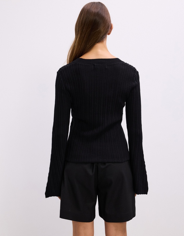 The Fated - Jamie Knit Flare Sleeve Top