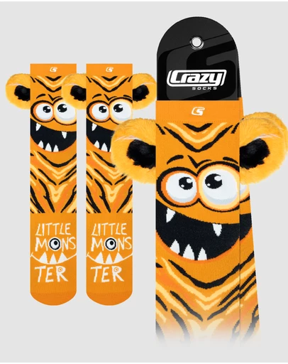 Crazy Skates - Crazy Socks Monster Orange Knee-High Socks