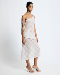Lover - Venus Sequin Check Skirt