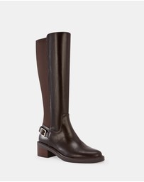 Wittner - Branda Leather and Neoprene Knee High Boots