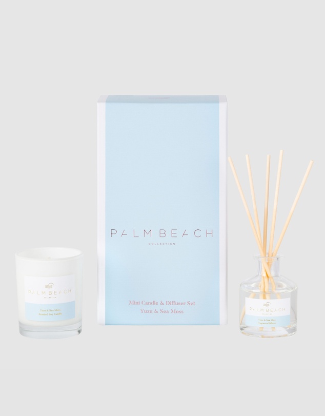 Palm Beach Collection - Yuzu & Sea Moss Mini Candle & Diffuser Gift Pack