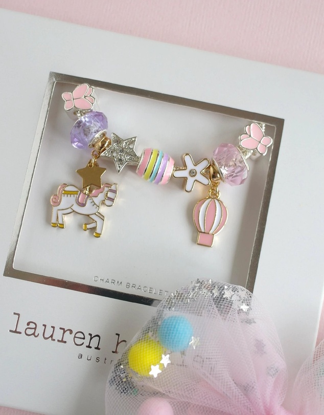 Lauren Hinkley - Unicorn Carousel Bracelet Boxed