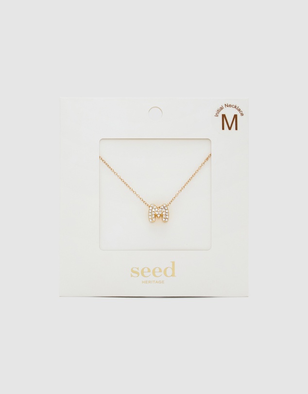 Seed Heritage - Initial Jewel Bubble Necklace