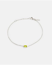 Kirstin Ash - Baguette Birthstone Bracelet August Peridot