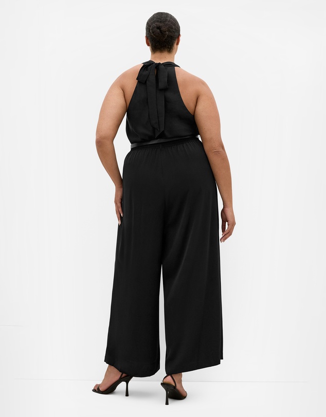 City Chic - Clara Halter Wide Leg Jumpsuit