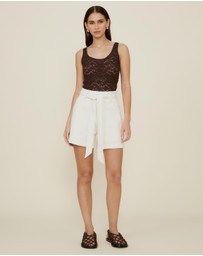 The Fated - Panel Short With Waist Tie