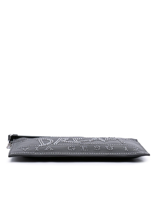 Pre-Loved by Azura Reborn - Pre-Loved Crystal Embellished Leather Clutch