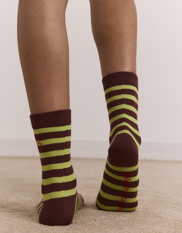 Damson Madder - Calf Length 2 Pack Socks
