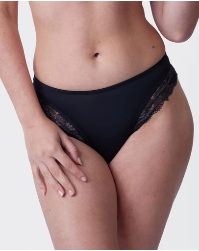 Bras N Things - Erin High Waist G String - Black