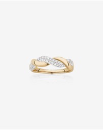 Michael Hill - Twist Ring with 0.20 Carat TW of Diamonds in 10kt Yellow Gold