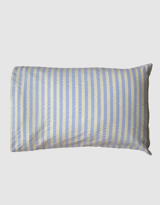 Mosey Me - Butter Blue Seersucker Standard Pillowcase Set