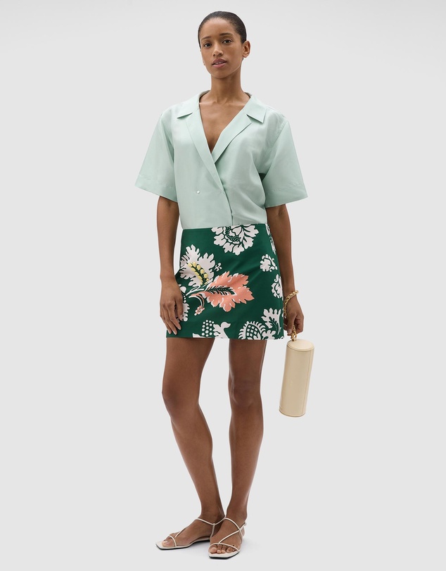 Oroton - SS Silk Wrap Shirt