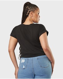 Sunday In The City - Fearless Crop Twist Tee