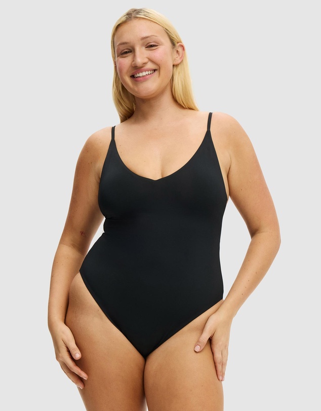 Cotton On Body - Thin Strap V-Neck Cheeky One Piece