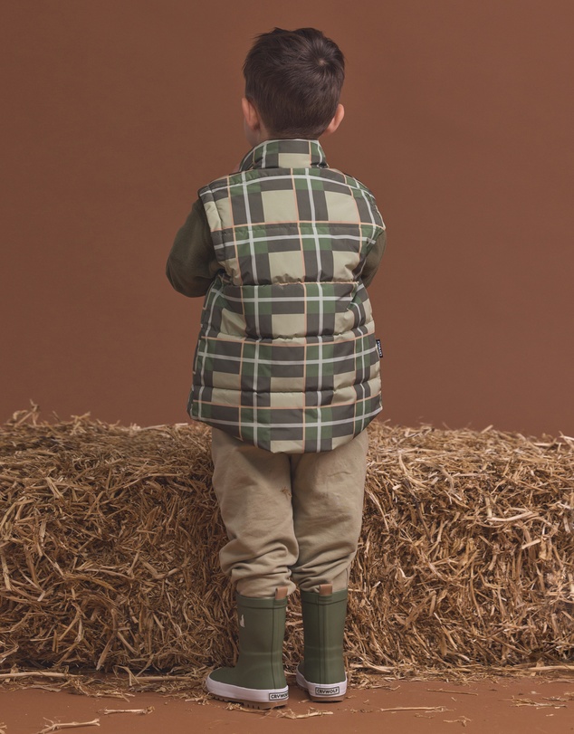 Crywolf - REVERSIBLE ECO-VEST Field Plaid