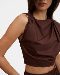 Forever New - Dottie Draped Hardware Top
