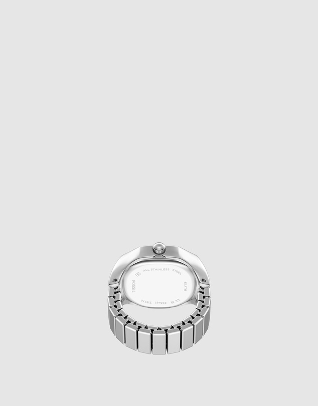 Fossil - Watch Ring Silver Tone Analogue Watch