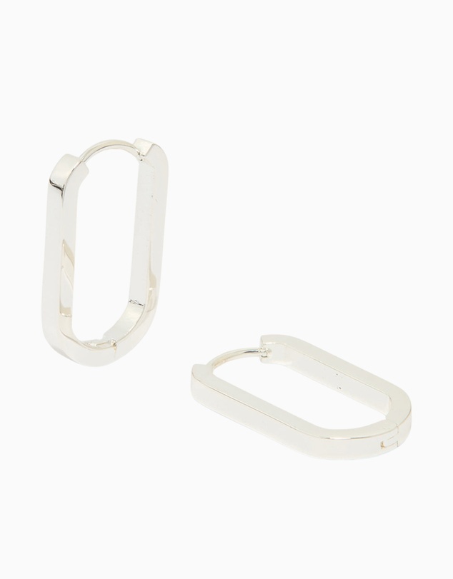 Lovisa - Waterproof Stainless Steel Oblong Hoop Earrings