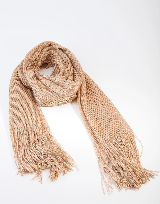 Lovisa - Gold Long Drape Scarf