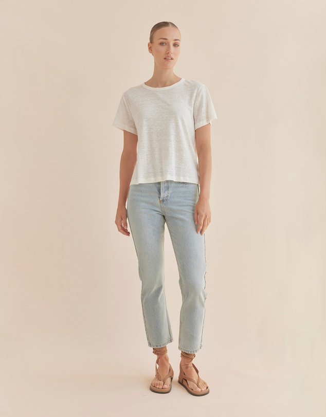 Amelius - Coogee Linen Crew Neck Tee