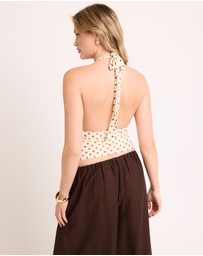Alice In The Eve - Ava Slinky Plunge Top