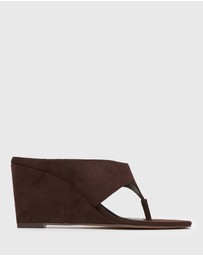 Betts - Selene Square Toe Wedge Sandals