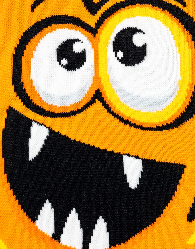 Crazy Skates - Crazy Socks Monster Orange Knee-High Socks