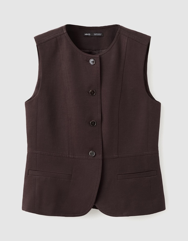 M.N.G - Lyocell Buttoned Vest