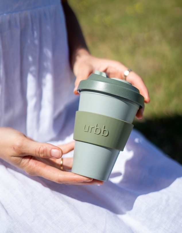 porter green - urbb | biodegradable bamboo coffee cup