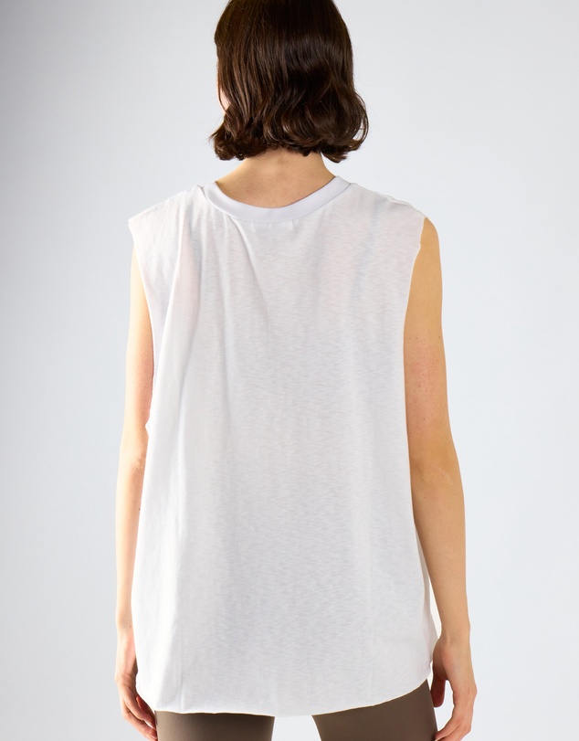 Glamorous - Mesh Insert Sleeveless Top