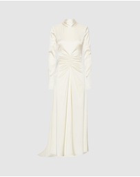ROTATE - LS Scarf Dress