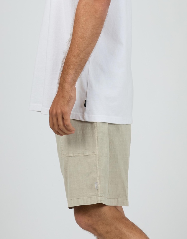Silent Theory - Elasticised Waist Patch Pocket Shorts