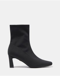 Forever New - Selena Square Toe Heeled Boots