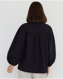 ALEXANDRA - Everett Blouse Black