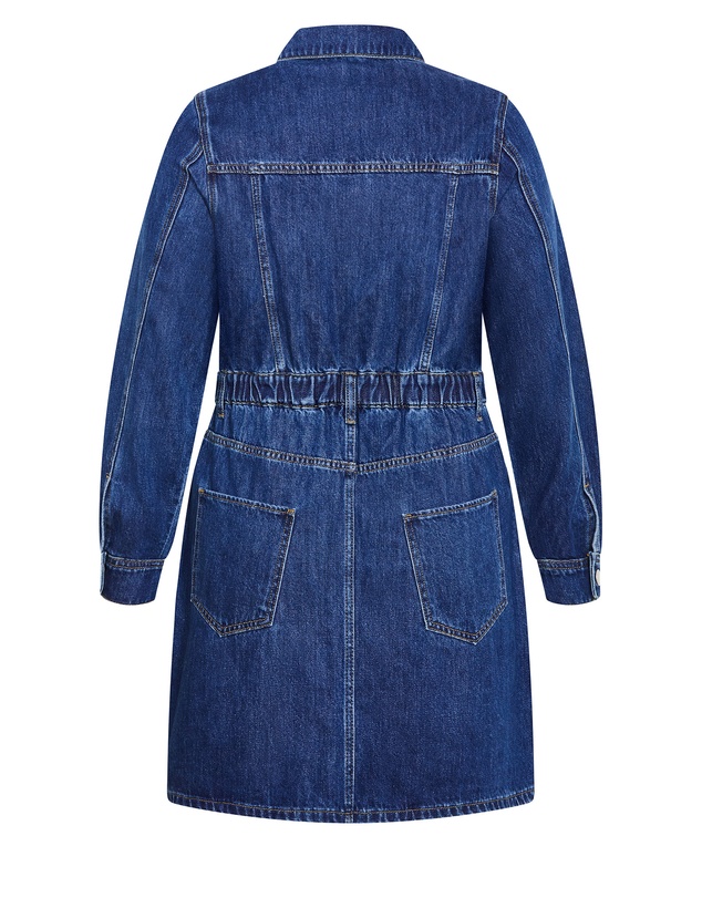 City Chic - Liora Denim Mini Dress