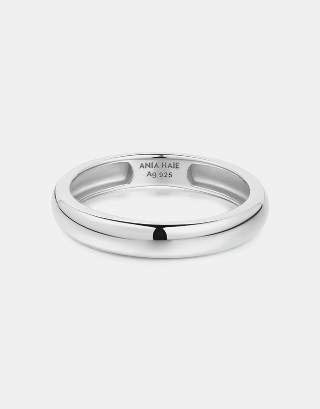 Ania Haie - Silver Curve Dome Band