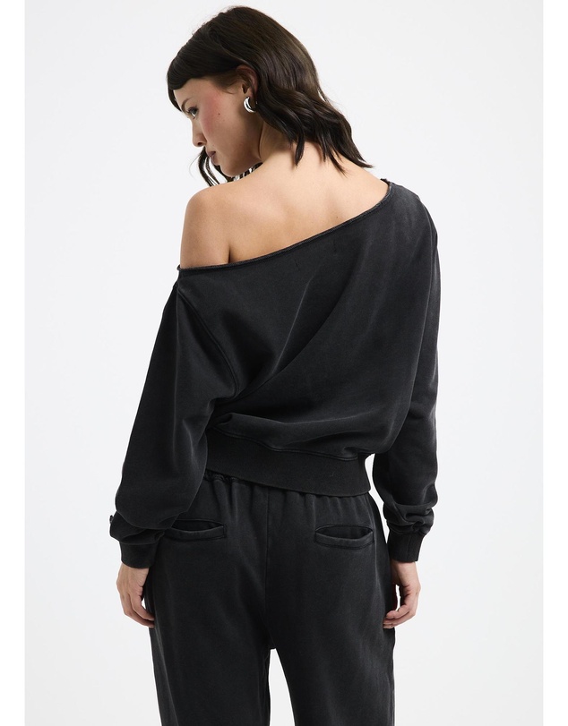 Insight - Hana Off Shoulder Fleece Jumper