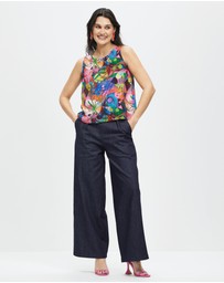 The Social Outfit - Silk Shell Top - Amplify