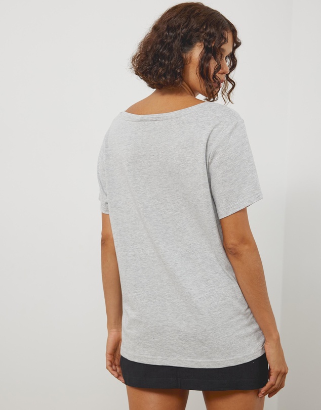 Atmos&Here - Organic Cotton Scoop Neck Tee
