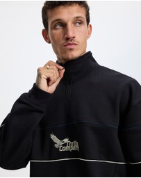 Thrills - Between Chaos Calm Quarter Zip Fleece Sweat