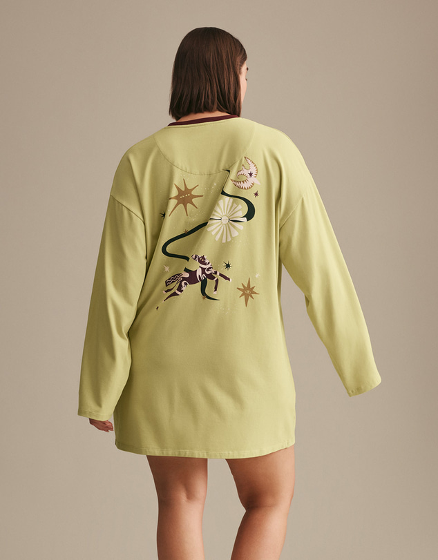 Resting - CloudKnit Jersey Stevie Long Sleeve Nightie